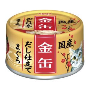 〔まとめ〕 キャットフード ペットフード アイシア 金缶だし仕立て まぐろ 70g 48セット 日本製 猫用品 ペット用品【代引不可】