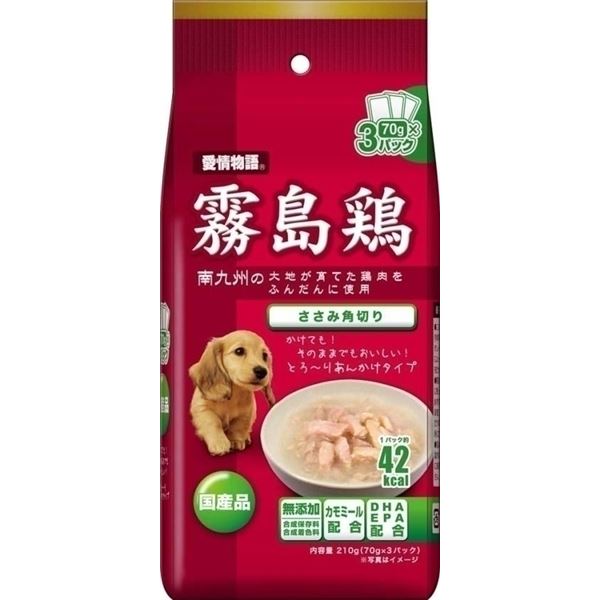 〔まとめ〕 ドッグフード ペットフード イースター 霧島鶏 ささみ角切り 70g×3 20セット ドックフード ペット用品【代引不可】