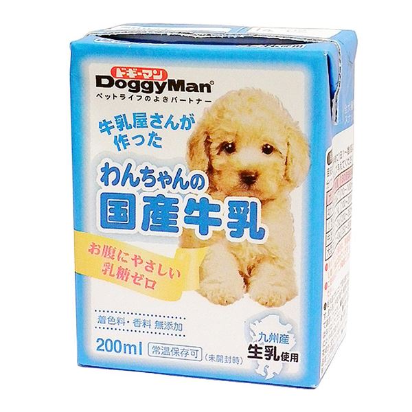 〔まとめ〕 ドッグフード ペットフード ドギーマン ハヤシ わんちゃんの国産 牛乳 200ml 24セット 日本製 ペット用品 【代引不可】