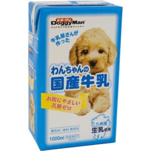 〔まとめ〕 ドッグフード ペットフード ドギーマン ハヤシ わんちゃんの国産 牛乳 1000ml 6セット 日本製 ペット用品 【代引不可】