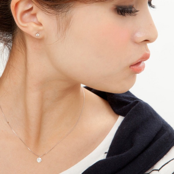ダイヤモンド ネックレス 一粒 0.5ct プラチナ Pt900 6本爪 Gカラー SI2クラス Excellent エクセレント 0.5カラット ダイヤネックレス ペンダント 中央宝石研究所 CGL 鑑定書付き - 画像 (5)