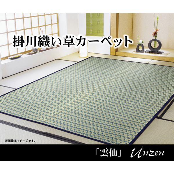 掛川織 い草 ラグマット 【ベージュ 本間4.5畳 286×286cm】 抗菌 防臭 消臭 調湿機能付き 耐久性抜群 〔リビング 和室〕【代引不可】 - 画像 (2)