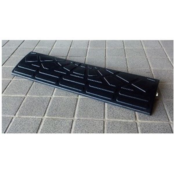 【10個セット】 ECOラバースロープ 段差スロープ/段差プレート 【幅60cm 高さ5cm用】 ゴム製 衝撃吸収 - 画像 (3)