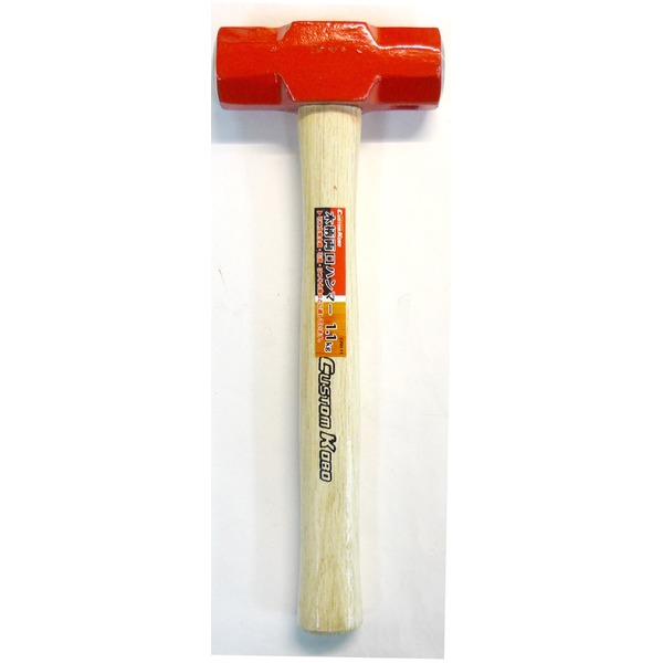 (まとめ)CSK 木柄両口ハンマー(建築土木向けかなづち/大工道具) 1.1kg CRH-11 〔業務用/家庭用/DIY/日曜大工〕【×5セット】