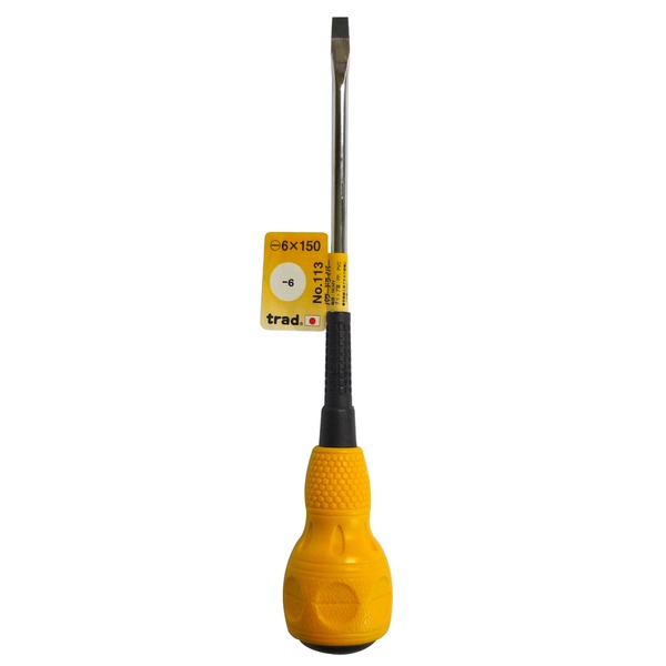 (まとめ)TRAD パワードライバー/作業工具 【-6×150】 日本製 NO.113 〔業務用/DIY用品/日曜大工〕【×50セット】