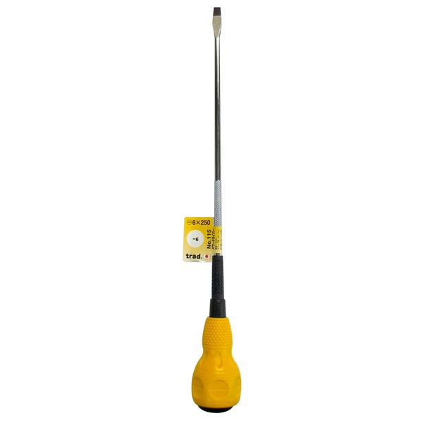 (まとめ)TRAD パワードライバー/作業工具 【-6×250】 日本製 NO.115 〔業務用/DIY用品/日曜大工〕【×30セット】