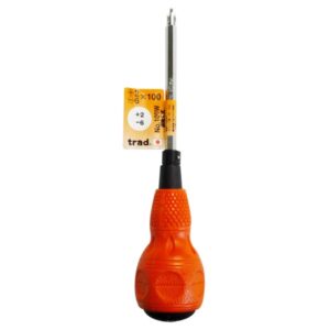 (まとめ)TRAD 差替えパワードライバー/作業工具 【100】 日本製 NO.100W 〔業務用/DIY用品/日曜大工〕【×50セット】