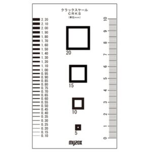 (まとめ)マイゾックス クラックスケール/測定工具 70×120mm CRKS 082801 〔業務用/プロ向け/DIY/日曜大工〕【×10セット】