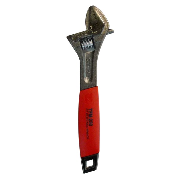 (まとめ)TRAD フィットモンキーレンチ/作業工具 【250mm】 目盛付き TFM-250 〔業務用/DIY用品/日曜大工/スパナ〕【×20セット】
