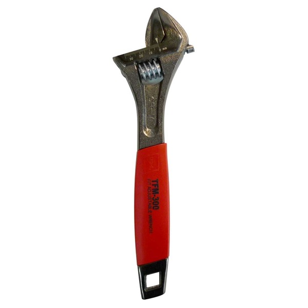 (まとめ)TRAD フィットモンキーレンチ/作業工具 【300mm】 目盛付き TFM-300 〔業務用/DIY用品/日曜大工/スパナ〕【×20セット】