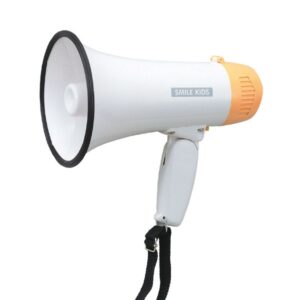 コンパクト 拡声器 約直径13.8×長さ21.6cm 最大出力:5ワット 肩ヒモ付き ハンドメガホン2 学校行事 イベント 緊急時 災害時