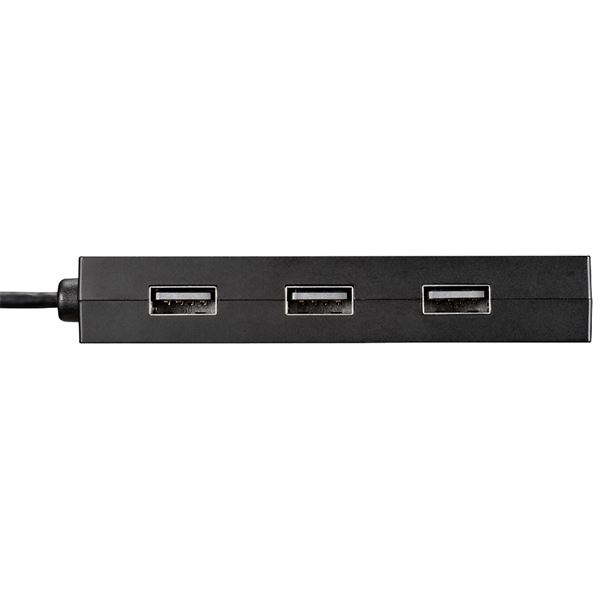 バッファロー(サプライ) タブレット・スマホ用 USB2.0 4ポートハブ 変換コネクター付き ブラック BSH4UMB04BK - 画像 (2)