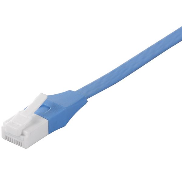 バッファロー(サプライ) ツメの折れないLANケーブル カテゴリー6 ストレート フラット 7m ブルー BSLS6FU70BL2 - 画像 (2)