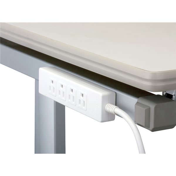 バッファロー(サプライ) 3ピン式電源タップ 4個口タイプ マグネット付 2m ホワイト BSTAPMG3420WH - 画像 (4)