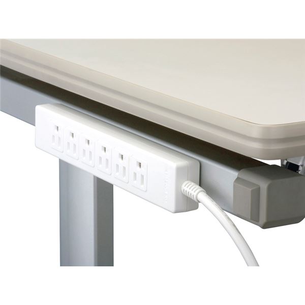 バッファロー(サプライ) 3ピン式電源タップ 6個口タイプ マグネット付 2m ホワイト BSTAPMG3620WH - 画像 (4)