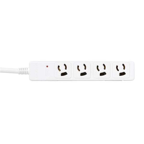 バッファロー(サプライ) RoHS対応 3ピン式電源タップ 4個口タイプ マグネット付 3m ホワイト BSTAPMS3430WH - 画像 (2)
