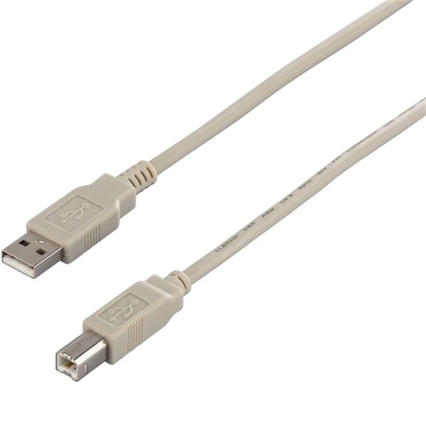 バッファロー(サプライ) USB2.0ケーブル(A to B) 5m アイボリー BSUAB250IVA - 画像 (2)
