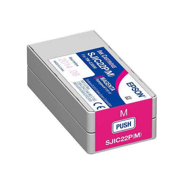 エプソン TM-C3500用インクカートリッジ マゼンタ SJIC22PM - 画像 (2)