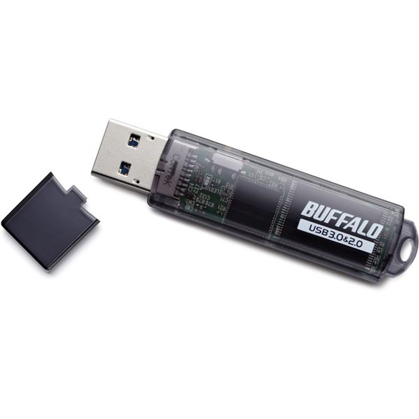 バッファロー USB3.0対応 USBメモリー スタンダードモデル 64GB ブラック RUF3-C64GA-BK - 画像 (5)