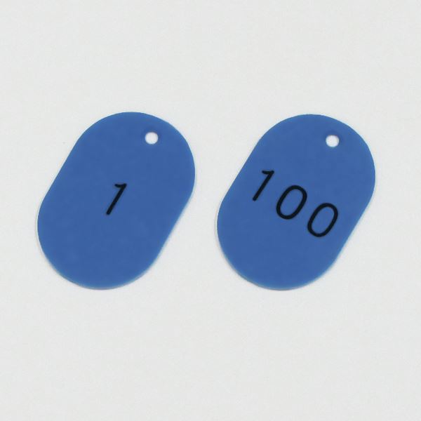 番号小判札 小判札453-BL(1~100) ■カラー:ブルー 【100枚1組】【代引不可】