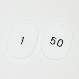 番号小判札 小判札604-W(1~50) ■カラー:ホワイト 【50枚1組】【代引不可】