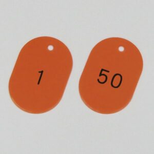 番号小判札 小判札604-R(1~50) ■カラー:レッド 【50枚1組】【代引不可】