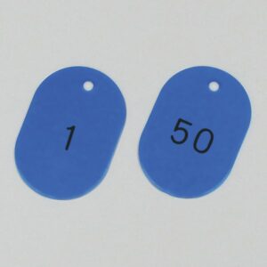 番号小判札 小判札604-BL(1~50) ■カラー:ブルー 【50枚1組】【代引不可】