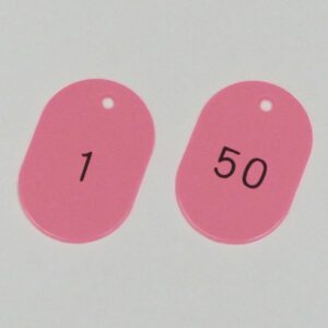 番号小判札 小判札604-P(1~50) ■カラー:ピンク 【50枚1組】【代引不可】