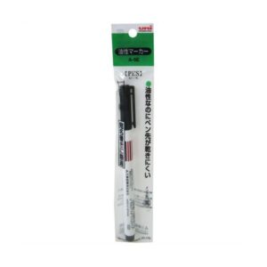 三菱油性マーカー細字(黒) 【10個セット】 31-728