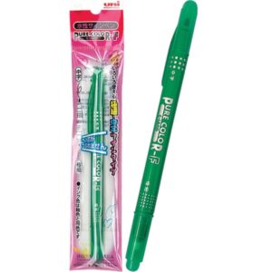 三菱水性ツインサインペンピュアカラーF(緑) 【10個セット】 31-912
