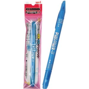 三菱水性ツインサインペンピュアカラーF(水色) 【10個セット】 31-911