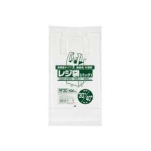 省資源レジ袋東30西40号100枚入HD半透明RF30 【(30袋×5ケース)合計150袋セット】 38-391