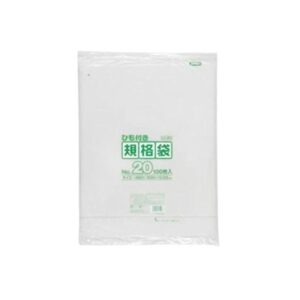 規格袋ひも付 20号100枚入03LLD透明 LK20 【(10袋×5ケース)合計50袋セット】 38-477