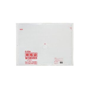 規格袋 19号100枚入02LLD+メタロセン透明 KN19 【(25袋×5ケース)125袋セット】 38-431