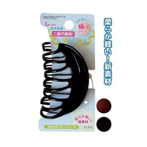 シッカリ二重爪痛くなり難い柔らか軽いヘアバンス丸 カラーアソート/指定不可 【12個セット】 27-315