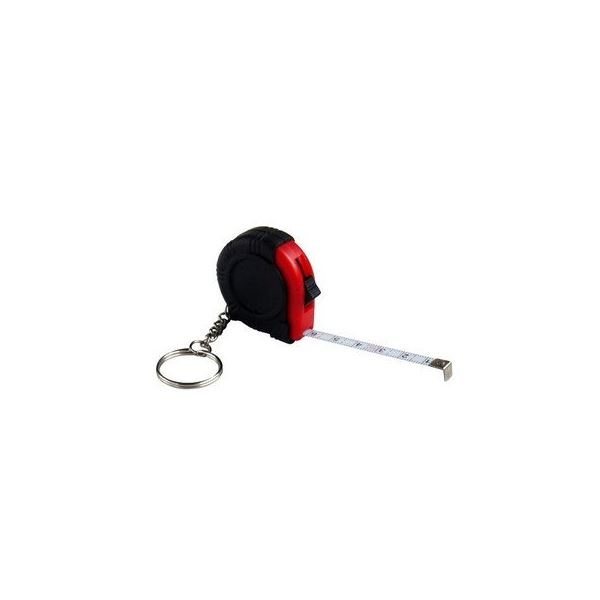 軽くて携帯便利!コンパクトメジャー1mキーホルダー付 【12個セット】 29-484