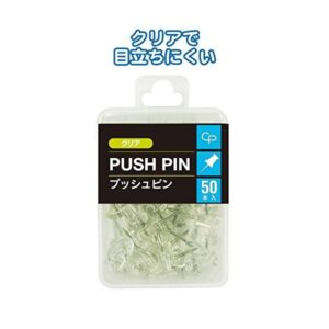 クリアプッシュピン(50P) 【12個セット】 32-316