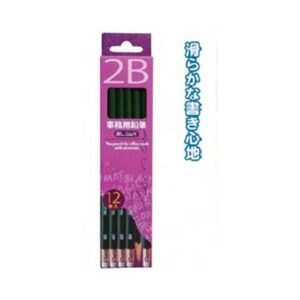 2B事務用鉛筆消しゴム付12本入 【12個セット】 32-776