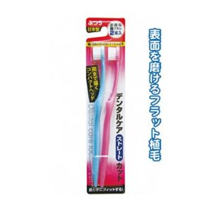 デンタルケアストレートカット（ふつう・2本入）日本製 【12個セット】 41-097