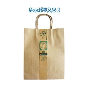 クラフト紙バッグL 2枚入(35×27×11cm) 【12個セット】 35-279