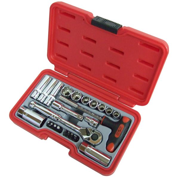 H&H ソケットレンチセット/作業工具 【24個入り】 差込角:9.5mm H-3024 3/8