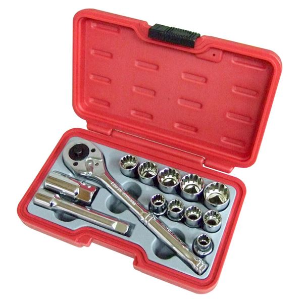 H&H ソケットレンチセット/作業工具 【13個入り】 差込角:12.7mm H-4013 1/2