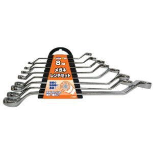 (業務用2セット) メガネレンチセット 【8本組×2セット】 12-303 〔DIY用品/大工道具〕