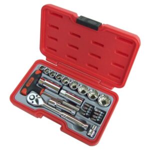 (業務用3個セット) H&H ソケットレンチセット/作業工具 【23個入り】 差込角:9.5mm H-3023 3/8
