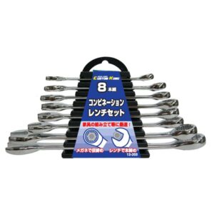 (業務用10セット) コンビネーションレンチセット 【8本組×10セット】 12-203 〔DIY用品/大工道具〕