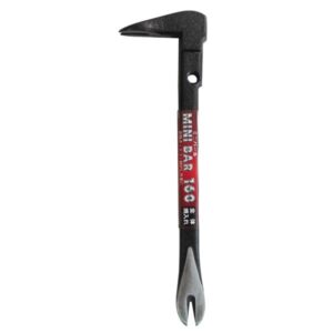 (業務用30個セット) H&H ミニバール/梃子 【全長:160mm】 全体焼入れ HMB-160 〔DIY用品/大工道具〕