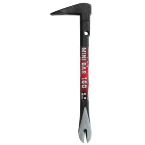(業務用30個セット) H&H ミニバール/梃子 【全長:180mm】 全体焼入れ HMB-180 〔DIY用品/大工道具〕