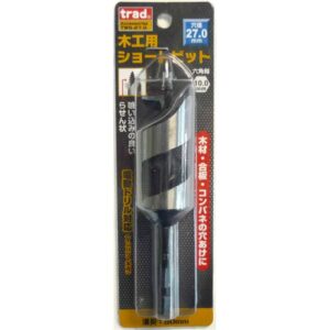 (業務用2個セット) TRAD 木工用ショートビット/先端工具 【穴径:27mm】 インパクト12V対応 TWS-27.0 〔DIY用品/大工道具〕