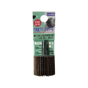 (業務用15個セット) H&H 六角軸フラップホイール/先端工具 【#60 ホイール径:30mm】 インパクト対応 日本製 F30A-H