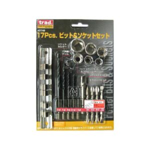 (業務用10セット) TRAD ビット&ソケットセット 【17個入り×10セット】 ソケットホルダー付き DT4B 〔DIY用品/大工道具〕